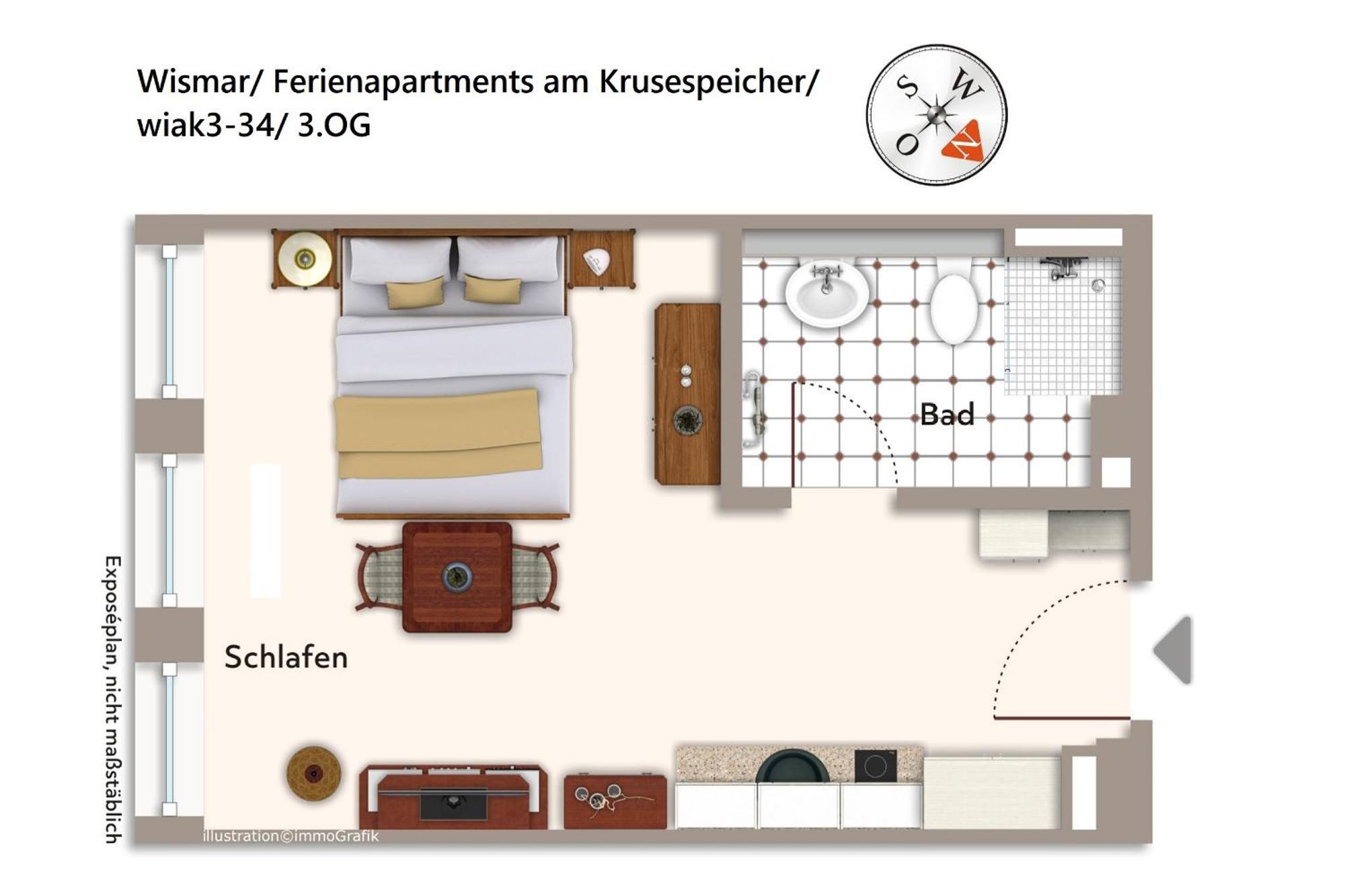 Ferienapartments Am Krusespeicher Ferienapartments Am Krusespeicher 3-34 Wismar Exterior foto